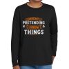 Youth Heavy Cotton 100% Cotton Long Sleeve T Shirt Thumbnail